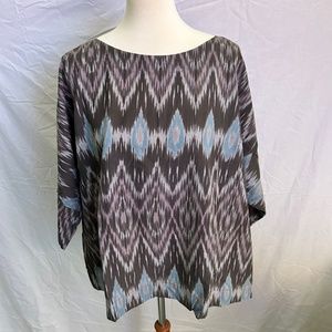 NWT Pure J. Jill Ikat Kimono Top